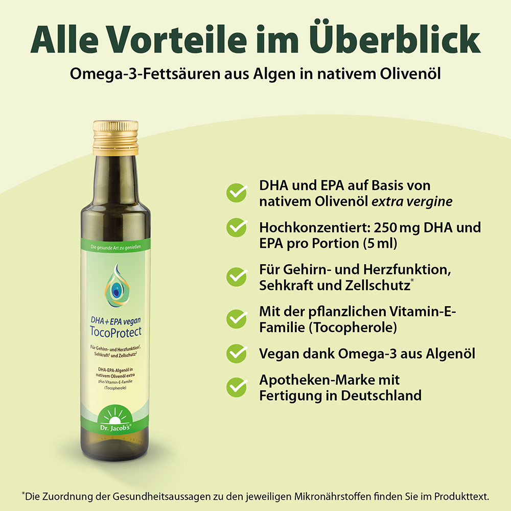 DHA + EPA vegan TocoProtect 250 ml