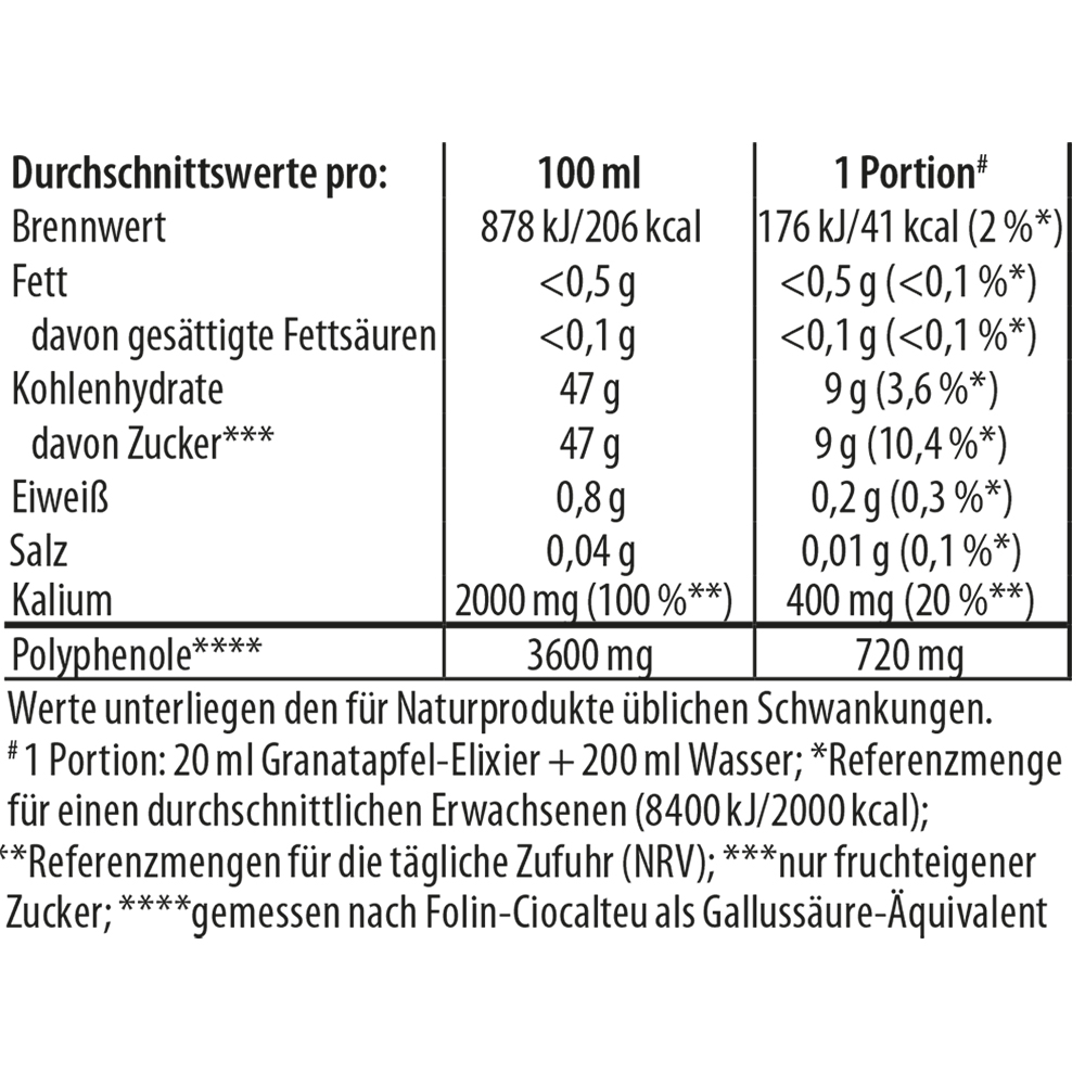 Dr. Jacob's Granatapfel-Elixier 500 ml