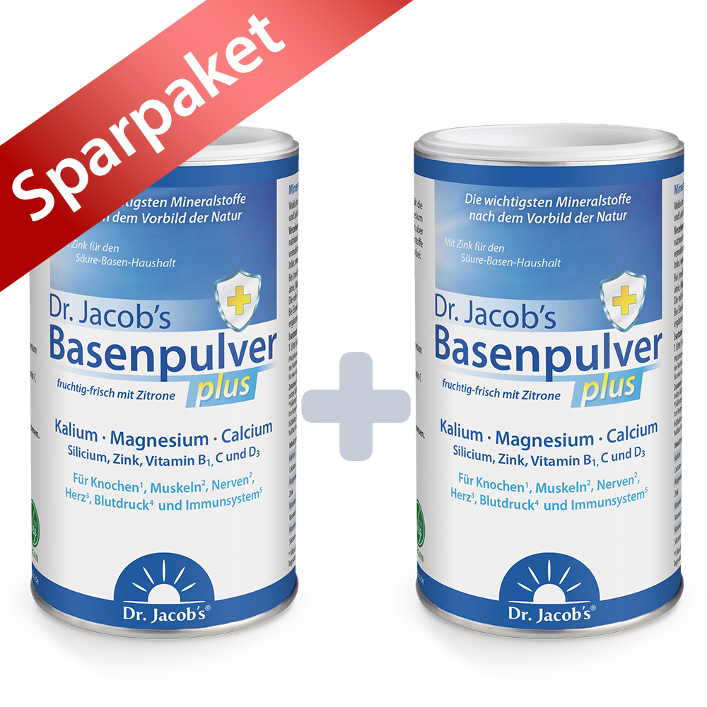 2 x Dr. Jacob's Basenpulver plus